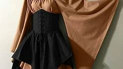 JEGULV Womens Renaissance Medieval Dress with Corset Lace Up Halloween Plus Size Vintage Irish Costume Gown Princess Dress
