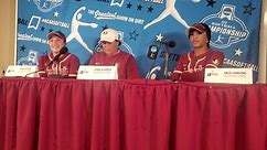 Watch: FSU coach Lonni Alameda, Mimi Gooden, Kalei Harding speak on UCF win in Tallahassee Regional