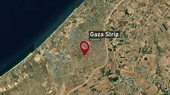 Gaza Strip Map Zoom (Palestine) from Space to Earth