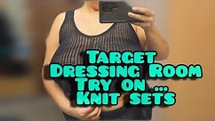 4K Target Dressing Room Knit Sets | Cin Seshions Try-Ons | BIG B**Bs, NATURAL MOM BODY
