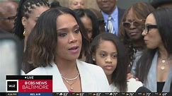 Marilyn Mosby addresses supporters after sentencing ruling