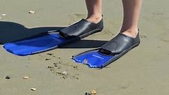 Broken Swimming Fins Turned into Epic Shoes