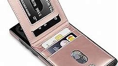 LakiBeibi Samsung Galaxy S23 Ultra Case,Dual Layer Lightweight Premium Leather Galaxy S23 Ultra Case Wallet with Card Holders Magnetic Lock Flip Phone Case for Samsung Galaxy S23 Ultra 5G,Rose Gold