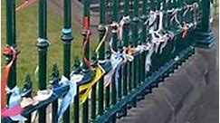 Loud Fence Ribbons for those with & without a voice! #stopchildSA #loudfenceribbon 👣