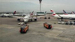 Two planes collide at Heathrow Airport while aircraft being towed