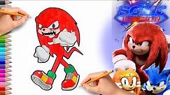 How to Draw Knuckles | Sonic the Hedgehog 🦔