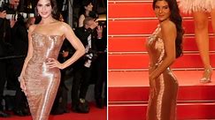 Jacqueliene Fernandez turns heads in shimmering custom rose gold gown at Cannes Film Festival 2024