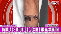 Dybala se tatuó los ojos de Oriana Sabatini... ¿no será mucho?