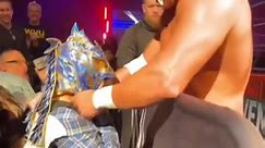 The Stepdads - NXT star Dragon Lee trades masks with a...