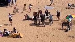 Dua Lipa spotted filming music video on Kent beach
