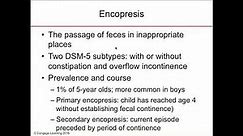 Enuresis and Encopresis