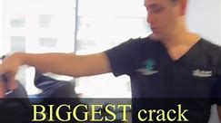 BIGGEST CRACK EVER #ringdinger #chiropractic #backpain #fyp | Dr Ali Elahi
