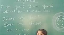 I am special, I am special 🎉😊#rhymes 🏡 # Nursery class stui