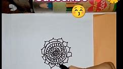 Easy and simple Mandala drawing💠🌼#5minuteart #art #drawing #drawingideas #diy #design #floral