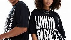 ASOS DESIGN unisex oversized band t-shirt in black with Linkin Park print | ASOS