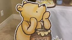 Winnie the Pooh baby shower for our baby boy 🍯💙 #babyshowerideas #winniethepooh