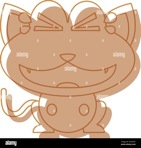 Cute kitten eyes closed Stock Vector Images - Alamy