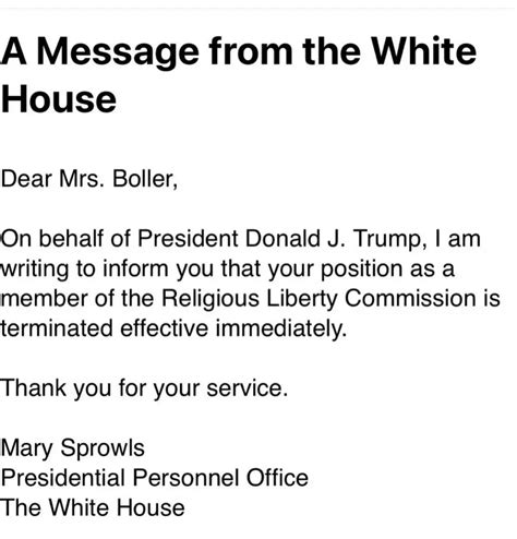 Donald Trump has sacked NFL legend's wife from White House duties