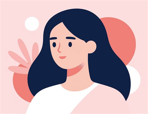 Free picture: Digital, vector-style illustration of a woman with ...