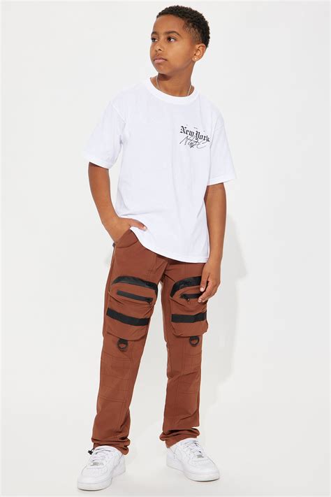 Mini Another Day Nylon Cargo Pants - Brown | Fashion Nova