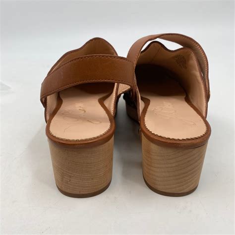 J. Crew Brown Leather Clog Mules J. Crew Brown Leather Clog Mules Size ...