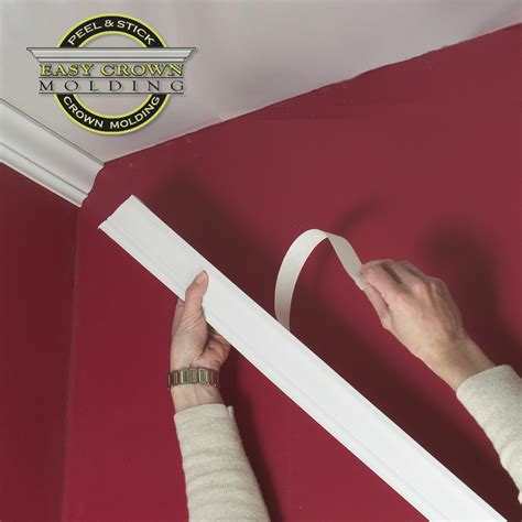 Peel & Stick Easy Crown Molding 80' Room Kit with 4 Inside Corners