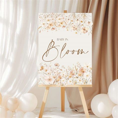 Baby In Bloom Nudes PDF Downloadable A3 Birthday Sign
