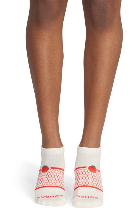 Bombas Stripe Tomato Ankle Socks | Nordstrom