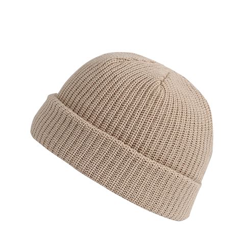 Beige Baseball Caps Unisex Fashion Warm Winter Casual Knitted Hat Solid ...