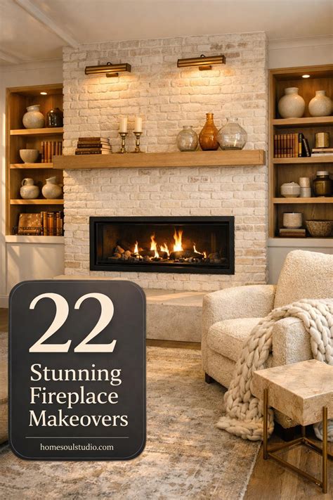 22+ Brick Fireplace Makeovers That Actually Look Expensive – HomeSoul ...