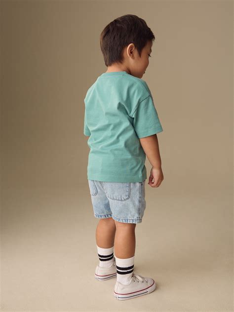 Buy Blue/Green Fruit Stall Short Sleeve Appliqué T-Shirt (3mths-7yrs ...