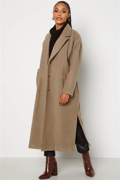 Bubbleroom – Paloma Belted Coat – Autumn jackets – Brown