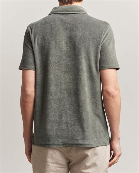 Altea Terry Cotton Polo Olive at CareOfCarl.com