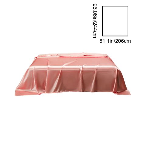 Bedding Duvet Covers Solid Color Satin Sheet 206x224cm/81x88 Inches ...