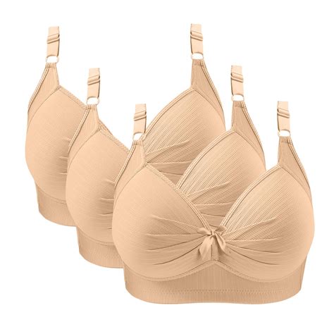 HAPIMO Womens 3 Pack Wireless Bras No Underwire Push Up Full Coverage ...