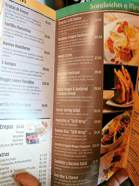 Menu at Alfresco's Garden Cafe, Eumundi