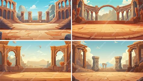 Premium Vector | Interface animation ground panorama medieval game meadow horizontal layer scene ... - Horizontal Layers