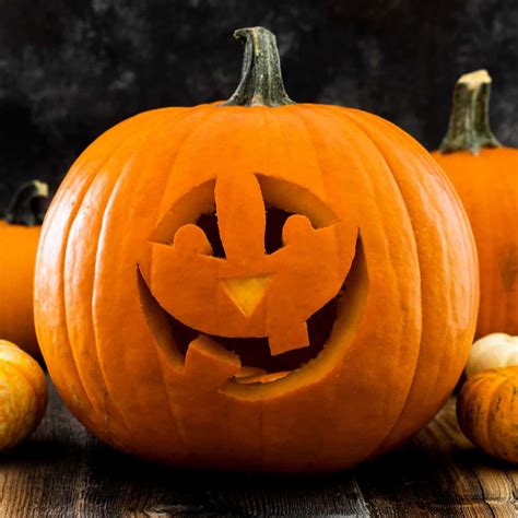 Download Intricately Carved Halloween Jack-O'-Lantern on Display ...