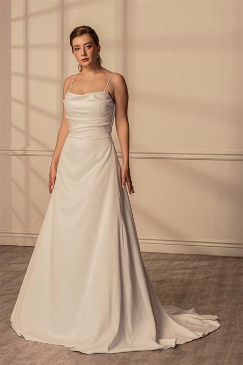 Stylish Spaghetti Strap Wedding Dresses | GWM Wedding