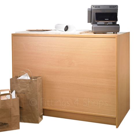 Shop Cash & Wrap Counter With Shelving - Fittings 4 Shops