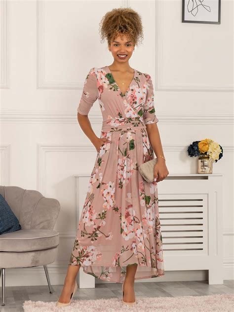 Maxi wrap dress wedding guest online
