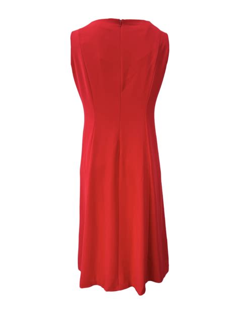 Marina Rinaldi Women's Red Dondolo Sleeveless A Line Dress NWT | eBay