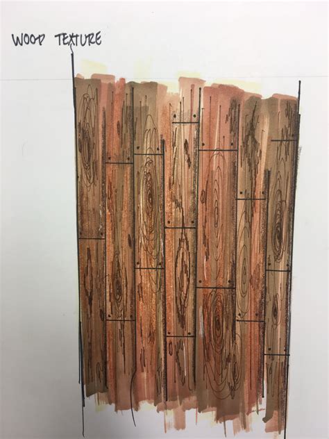 Wood Texture Practice Drawing