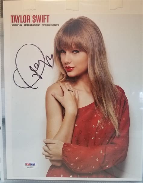 Taylor Swift Poster Signed