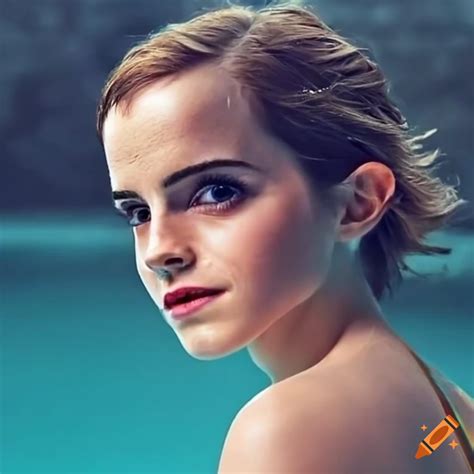 Mermaid painting featuring emma watson on Craiyon