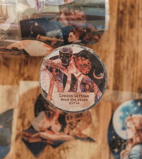 Read the stars girls - MINI kiss-cut raised 3D gloss 7cm wide PET ...