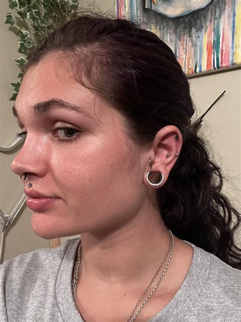 warning second slide has needle !! new bridge piercing !!! :D : r/bodymods