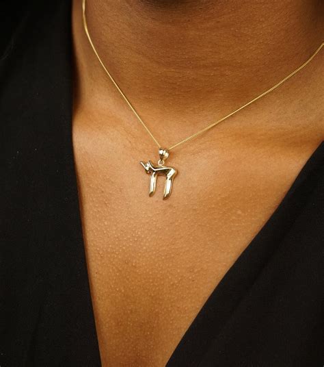 14k Solid Gold - Hebrew Chai Pendant, Meaning Life, L'chaim! to Life ...