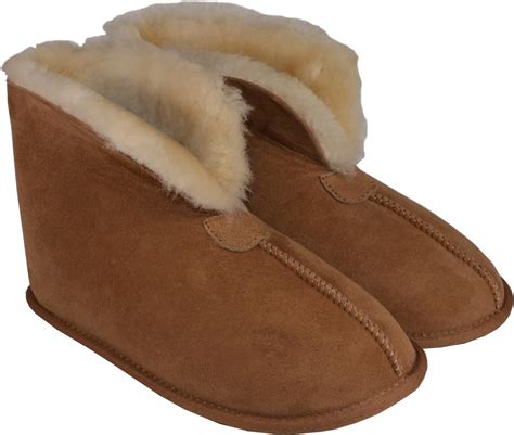 Genuine Sheepskin Bootie Slippers UK 9: Amazon.co.uk: Fashion