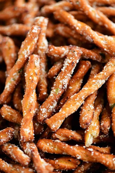 Irresistible Crunchy Garlic Parmesan Pretzels